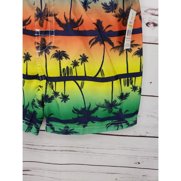 Quad Seven 3T Tropical summer multicolored boys board swim shorts swimwear - Picture 8 of 11